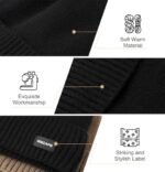 Wmcaps Winter Men Women Fleece Lined Beanie Knitted Hats, Soft Thermal Stocking Skull Caps for Cold Weather, Fashion Headwear for Outdoor (Black) at Amazon Men’s Clothing store - Image 3