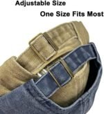 NPJY Vintage Washed Distressed Cotton Dad Hat Baseball Cap Adjustable Trucker Unisex Hats Black at Amazon Men’s Clothing store - Image 4