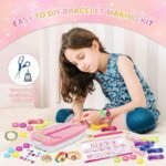 Dpai Friendship Bracelet Making Kit for Girls,DIY Arts and Crafts Toys,Jewelry String Maker Kit,The Best Birthday Gifts Ideas for Girls 6 7 8 9 10 11 12+ Years Old（Pink） : Toys & Games - Image 6