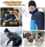 Wmcaps Winter Men Women Fleece Lined Beanie Knitted Hats, Soft Thermal Stocking Skull Caps for Cold Weather, Fashion Headwear for Outdoor (Black) at Amazon Men’s Clothing store - Image 6